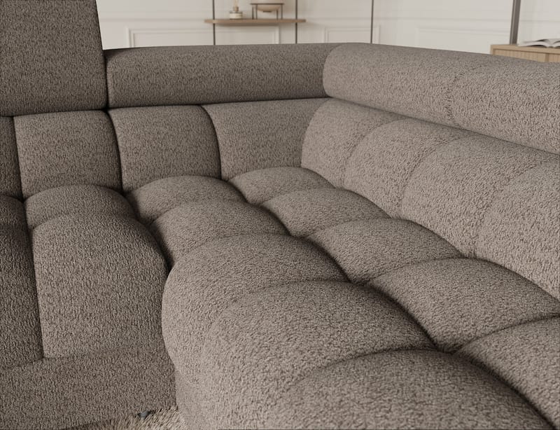 Fectory 6-sits Bubblig Hörnbäddsoffa med Schäslong och förvaring Höger - Royal 20 - Möbler - Soffa - Bäddsoffa