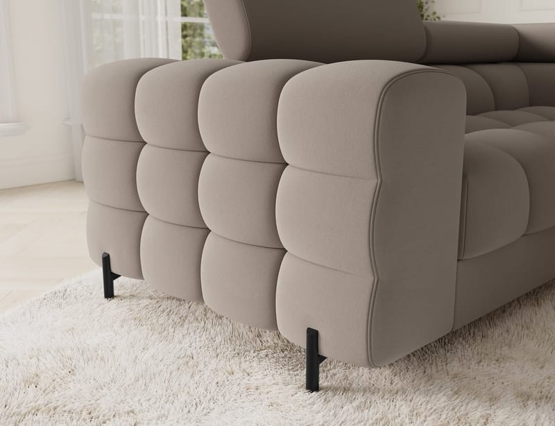 Fectory 6-sits Bubblig Hörnbäddsoffa med Schäslong och förvaring Höger - Sola 18 - Möbler - Soffa - Bäddsoffa