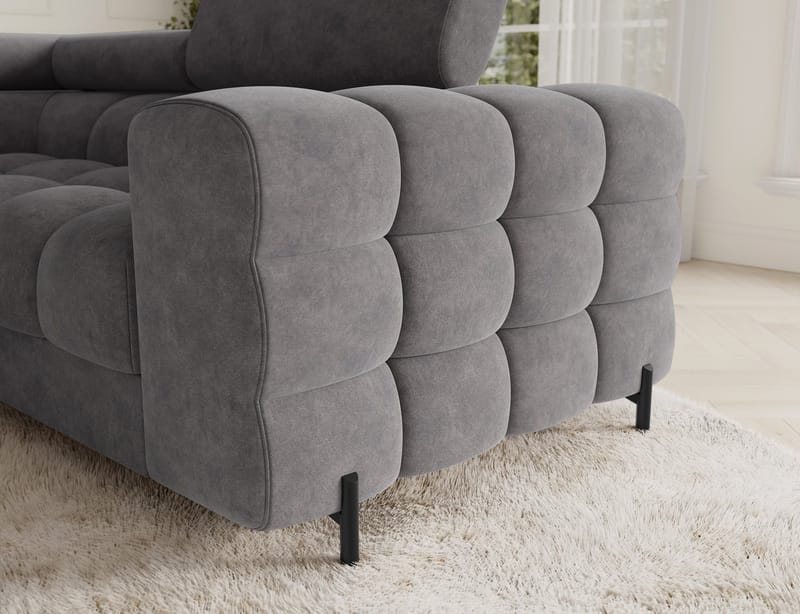 Fectory 6-sits Bubblig Hörnbäddsoffa med Schäslong och förvaring Vänster - Aura 04 - Möbler - Soffa - Bäddsoffa