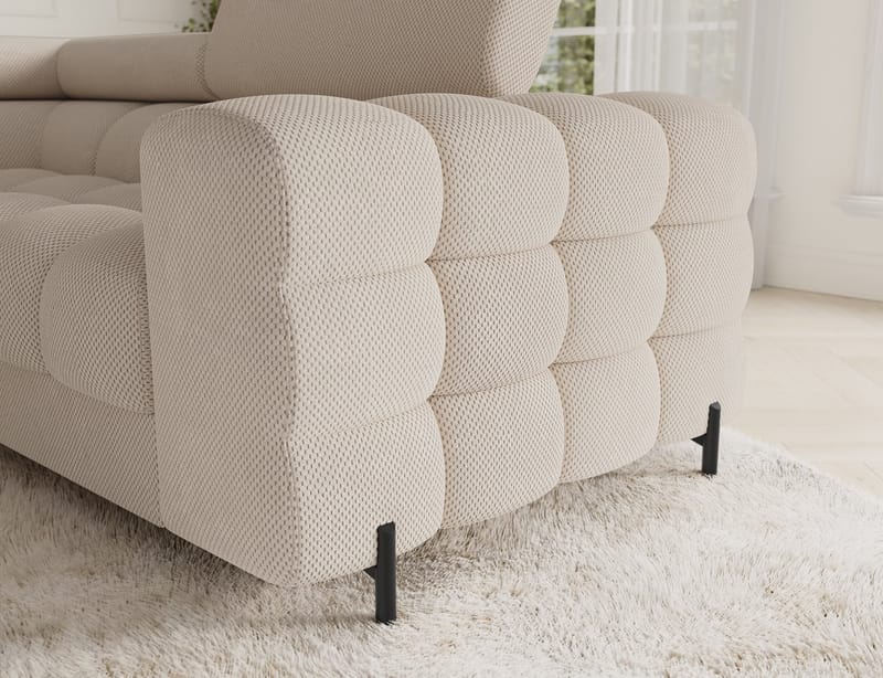 Fectory 6-sits Bubblig Hörnbäddsoffa med Schäslong och förvaring Vänster - Calmora 18 - Möbler - Soffa - Bäddsoffa