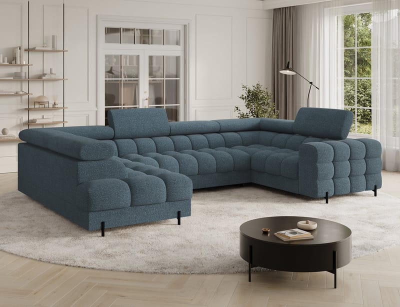 Fectory 6-sits Bubblig Hörnbäddsoffa med Schäslong och förvaring Vänster - Jaffray 40 - Möbler - Soffa - Bäddsoffa
