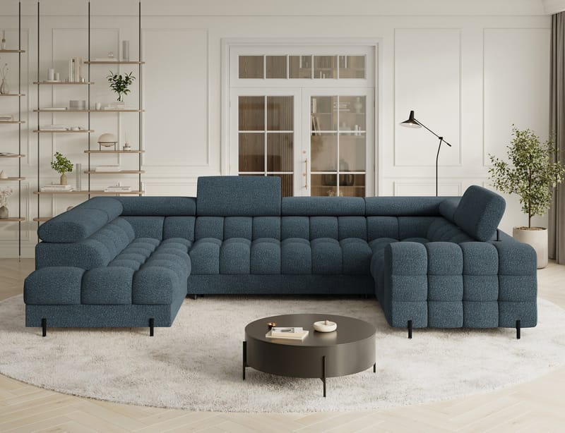 Fectory 6-sits Bubblig Hörnbäddsoffa med Schäslong och förvaring Vänster - Jaffray 40 - Möbler - Soffa - Bäddsoffa