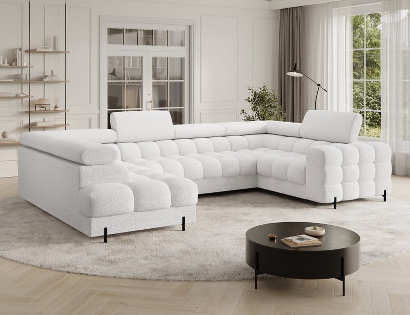 Fectory 6-sits Bubblig Hörnbäddsoffa med Schäslong och förvaring Vänster - Royal 01 - Möbler - Soffa - Bäddsoffa