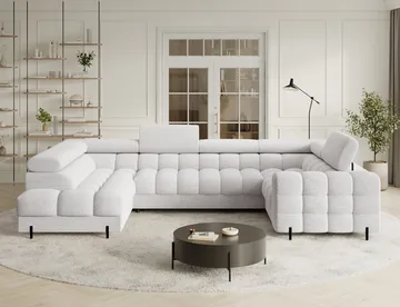Fectory 6-sits Bubblig Hörnbäddsoffa med Schäslong och förvaring Vänster - Royal 01 - Möbler - Soffa - Bäddsoffa