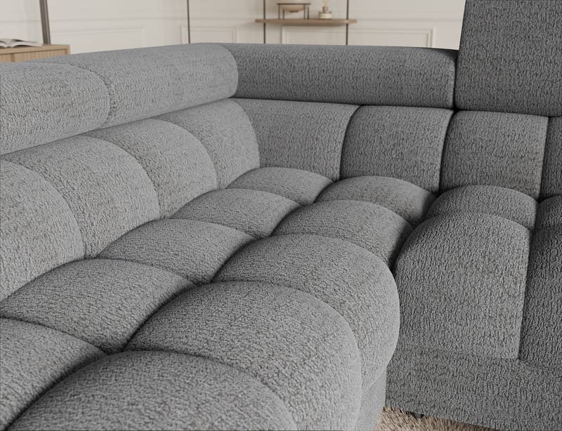 Fectory 6-sits Bubblig Hörnbäddsoffa med Schäslong och förvaring Vänster - Royal 03 - Möbler - Soffa - Bäddsoffa