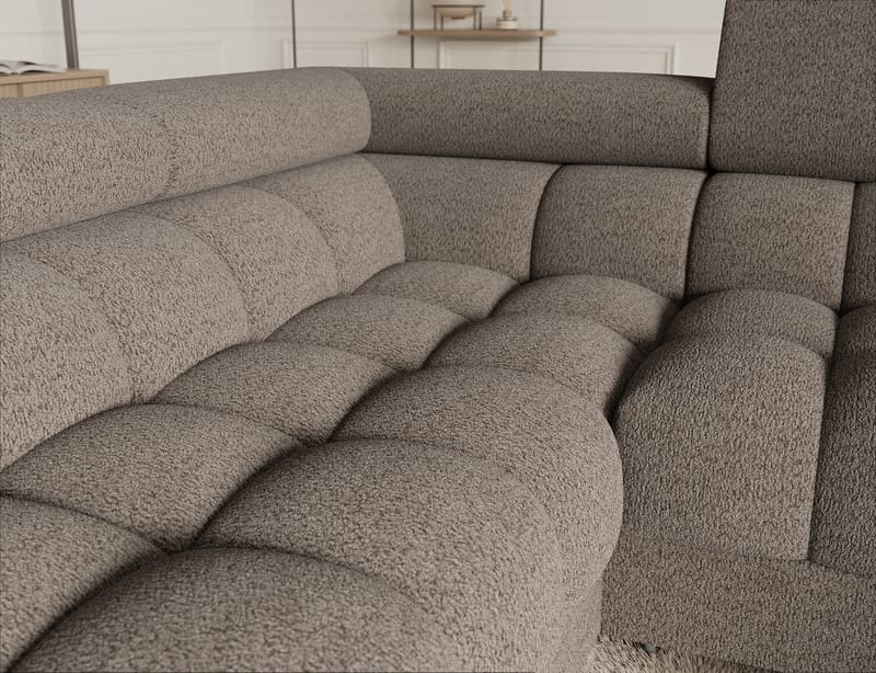 Fectory 6-sits Bubblig Hörnbäddsoffa med Schäslong och förvaring Vänster - Royal 20 - Möbler - Soffa - Bäddsoffa