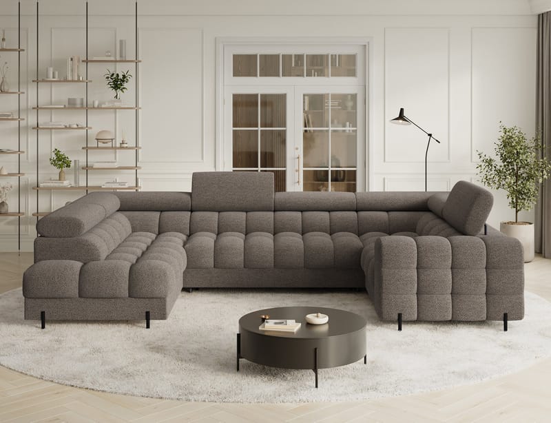 Fectory 6-sits Bubblig Hörnbäddsoffa med Schäslong och förvaring Vänster - Royal 20 - Möbler - Soffa - Bäddsoffa