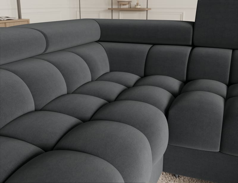 Fectory 6-sits Bubblig Hörnbäddsoffa med Schäslong och förvaring Vänster - Sola 06 - Möbler - Soffa - Bäddsoffa