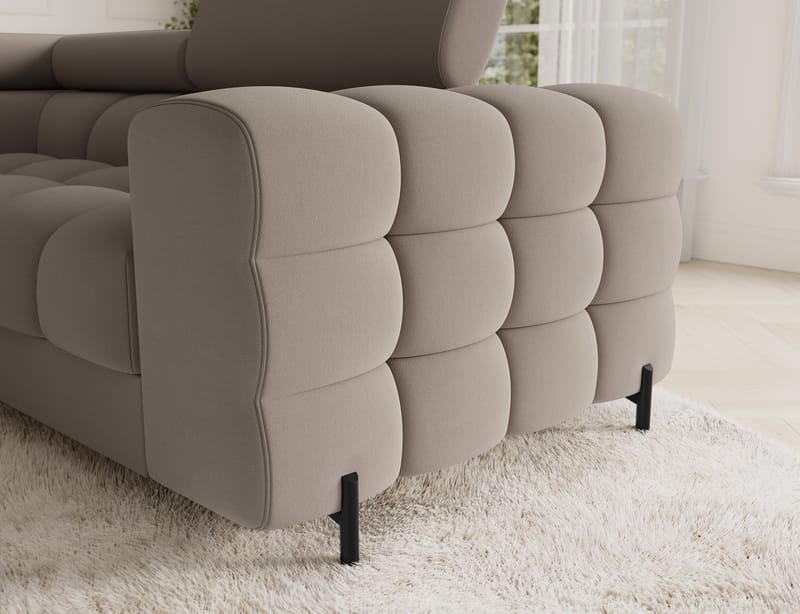 Fectory 6-sits Bubblig Hörnbäddsoffa med Schäslong och förvaring Vänster - Sola 18 - Möbler - Soffa - Bäddsoffa