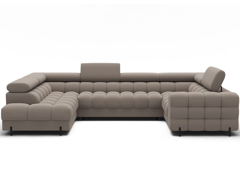 Fectory 6-sits Bubblig Hörnbäddsoffa med Schäslong och förvaring Vänster - Sola 18 - Möbler - Soffa - Bäddsoffa