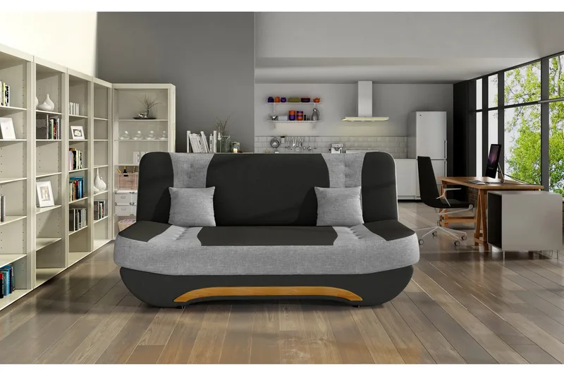 Fenga Bäddsoffa, Svart/Grå