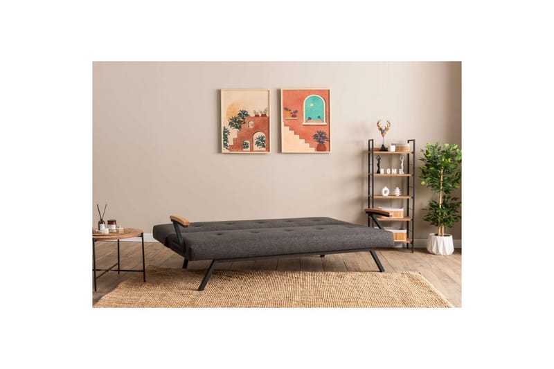 Fennor Bäddsoffa 3-sits - Mörkgrå - Möbler - Soffa - Bäddsoffa