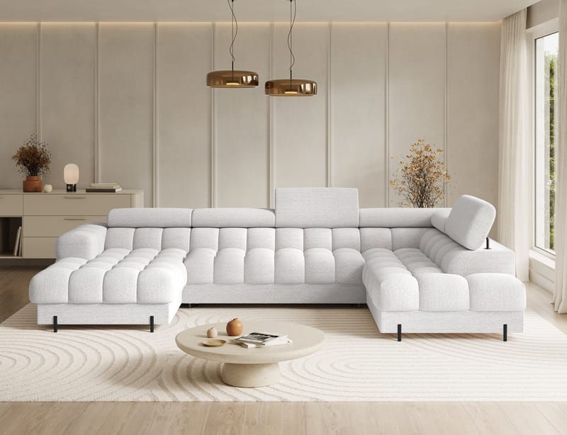Feraria 6-sits Bubblig Bäddsoffa med Divan och Schäslong förvaring Höger - Royal 01 - Möbler - Soffa - Bäddsoffa