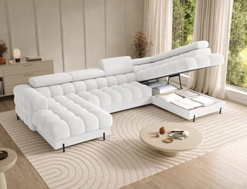 Feraria 6-sits Bubblig Bäddsoffa med Divan och Schäslong förvaring Höger - Royal 01 - Möbler - Soffa - Bäddsoffa