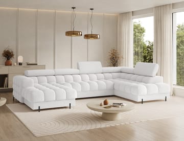 Feraria 6-sits Bubblig Bäddsoffa med Divan och Schäslong förvaring Höger - Royal 01 - Möbler - Soffa - Bäddsoffa