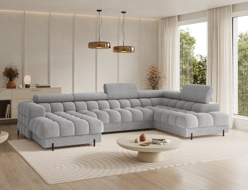 Feraria 6-sits Bubblig Bäddsoffa med Divan och Schäslong förvaring Höger - Royal 03 - Möbler - Soffa - Bäddsoffa