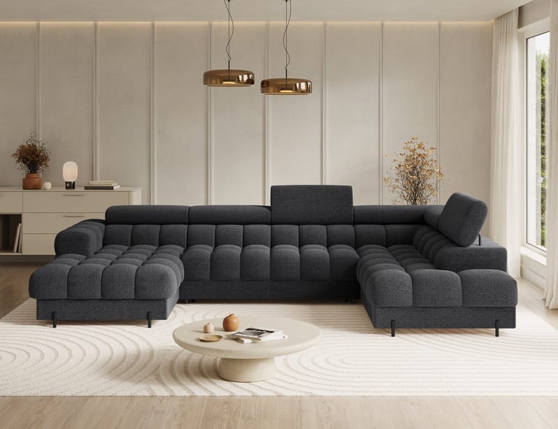 Feraria 6-sits Bubblig Bäddsoffa med Divan och Schäslong förvaring Höger - Royal 05 - Möbler - Soffa - Bäddsoffa