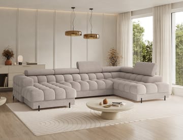 Feraria 6-sits Bubblig Bäddsoffa med Divan och Schäslong förvaring Höger - Royal 18 - Möbler - Soffa - Bäddsoffa