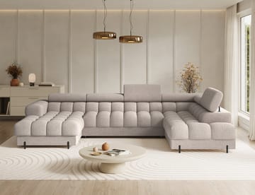 Feraria 6-sits Bubblig Bäddsoffa med Divan och Schäslong förvaring Höger - Royal 18 - Möbler - Soffa - Bäddsoffa