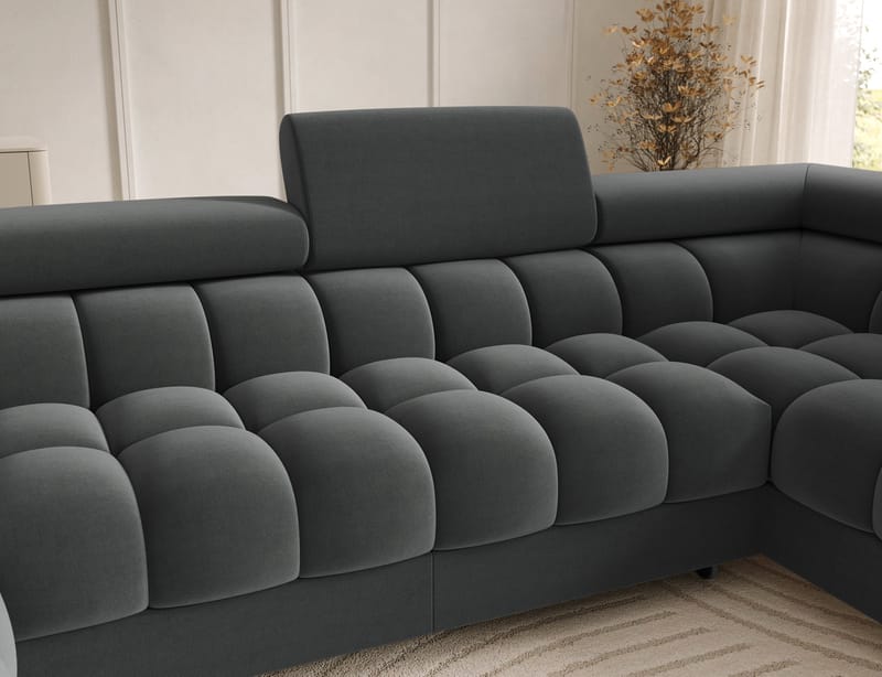Feraria 6-sits Bubblig Bäddsoffa med Divan och Schäslong förvaring Höger - Sola 06 - Möbler - Soffa - Bäddsoffa