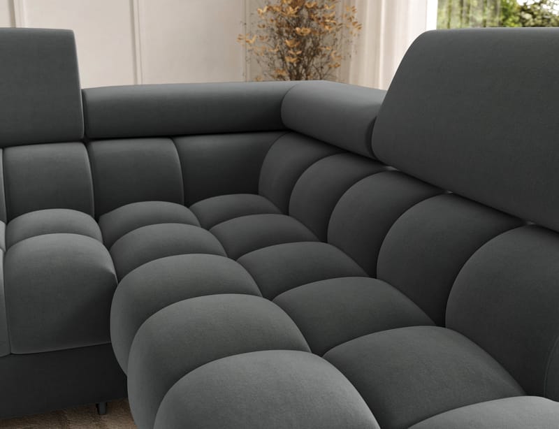 Feraria 6-sits Bubblig Bäddsoffa med Divan och Schäslong förvaring Höger - Sola 06 - Möbler - Soffa - Bäddsoffa