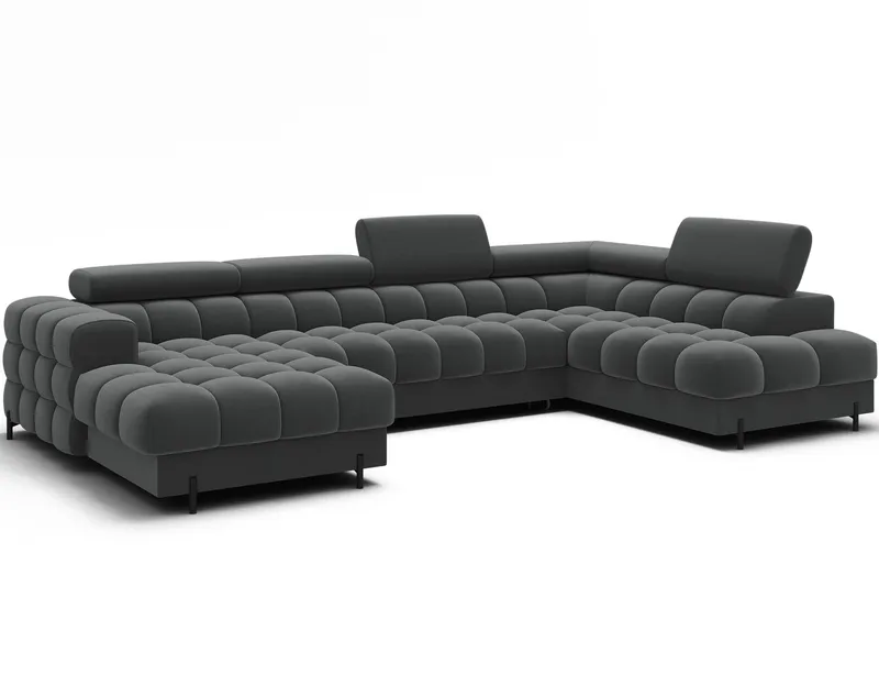 Feraria 6-sits Bubblig Bäddsoffa med Divan och Schäslong förvaring Höger - Sola 06 - Möbler - Soffa - Bäddsoffa