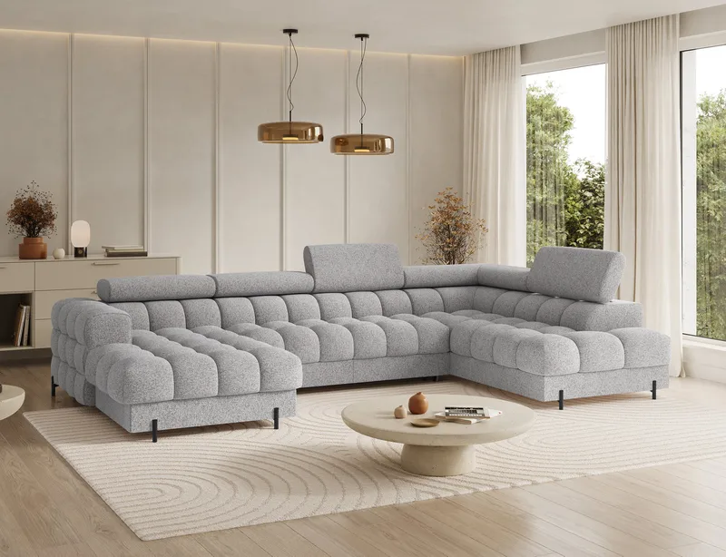 Feraria 6-sits Bubblig Bäddsoffa med Divan och Schäslong förvaring Höger - Pellerito 03 - Möbler - Soffa - Bäddsoffa
