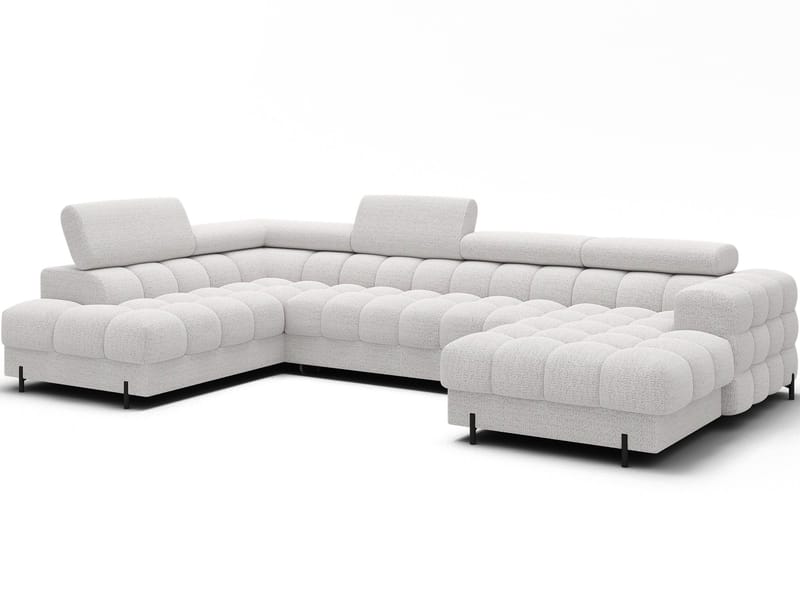 Feraria 6-sits Bubblig Bäddsoffa med Divan och Schäslong förvaring Vänster, Royal 01