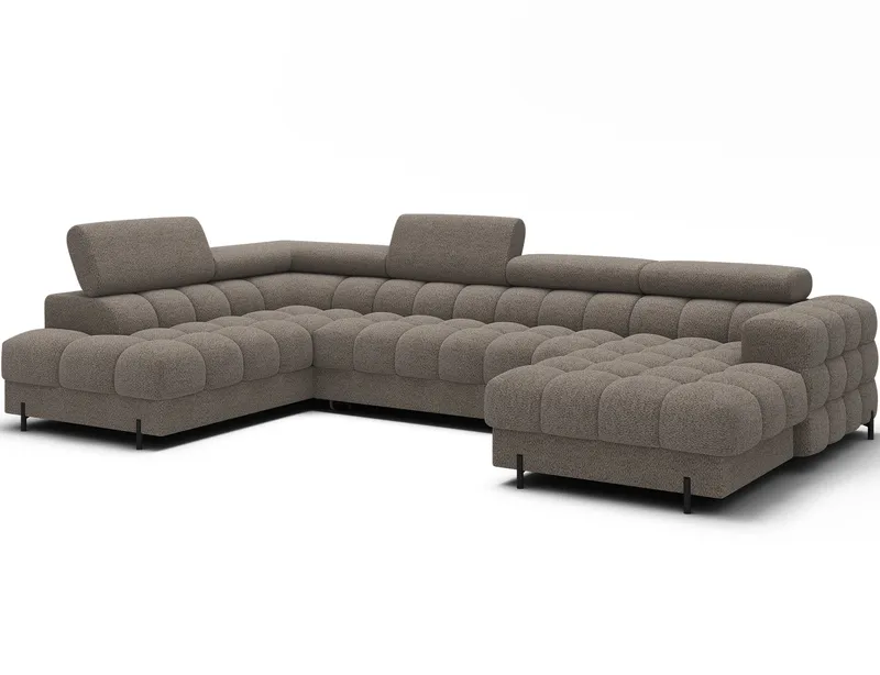 Feraria 6-sits Bubblig Bäddsoffa med Divan och Schäslong förvaring Vänster, Royal 20