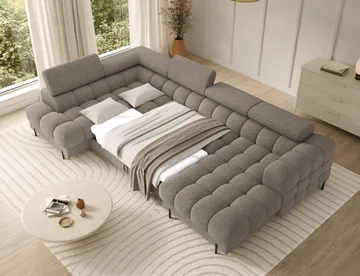 Feraria 6-sits Bubblig Bäddsoffa med Divan och Schäslong förvaring Vänster - Royal 20 - Möbler - Soffa - Bäddsoffa