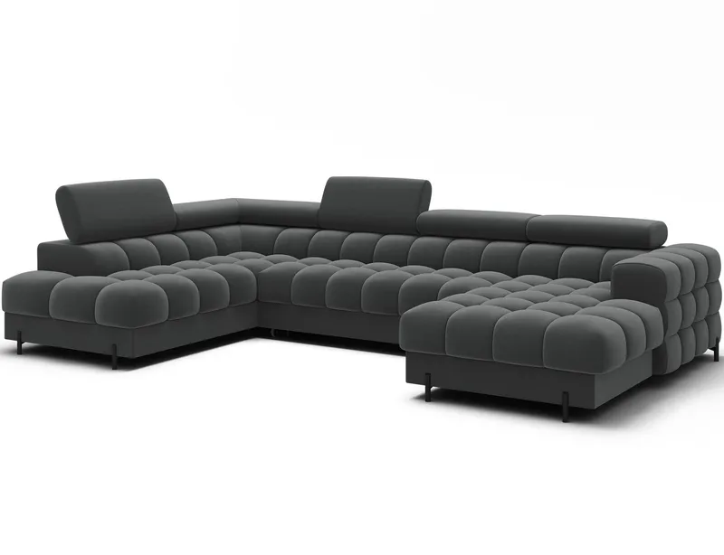 Feraria 6-sits Bubblig Bäddsoffa med Divan och Schäslong förvaring Vänster - Sola 06 - Möbler - Soffa - Bäddsoffa