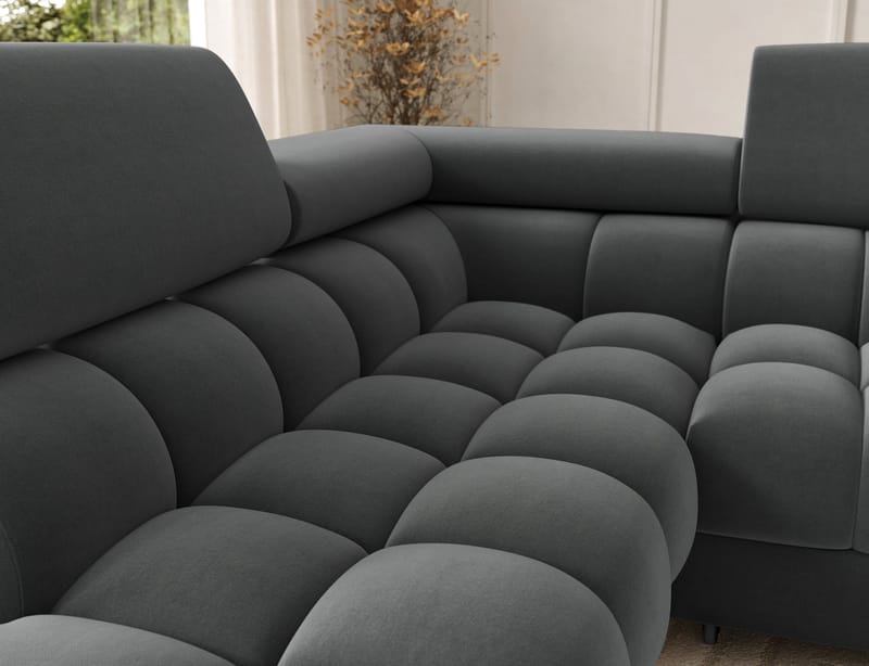 Feraria 6-sits Bubblig Bäddsoffa med Divan och Schäslong förvaring Vänster - Sola 06 - Möbler - Soffa - Bäddsoffa