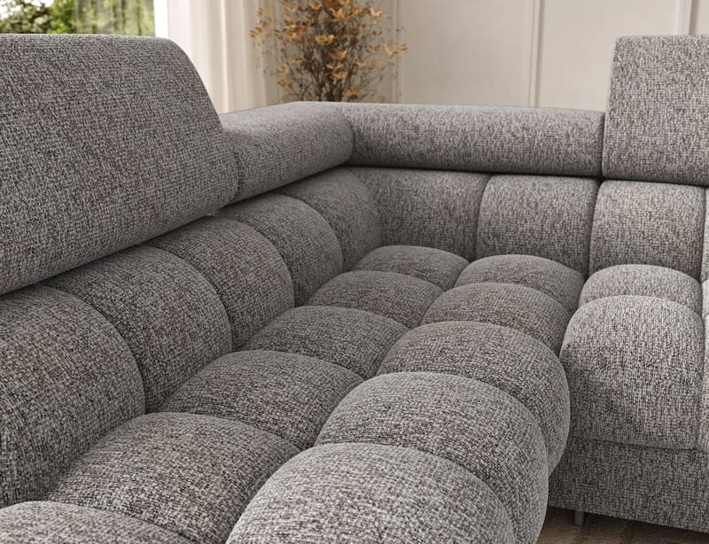 Feraria 6-sits Bubblig Bäddsoffa med Divan och Schäslong förvaring Vänster - Pellerito 20 - Möbler - Soffa - Bäddsoffa