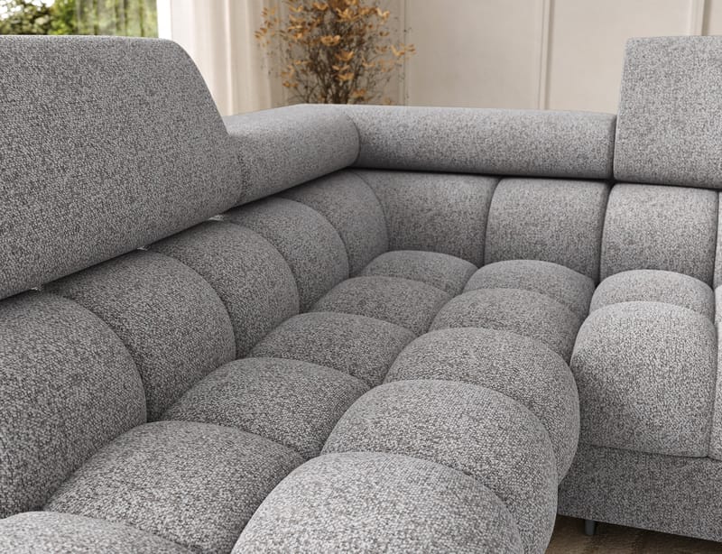 Feraria 6-sits Bubblig Bäddsoffa med Divan och Schäslong förvaring Vänster - Pellerito 03 - Möbler - Soffa - Bäddsoffa