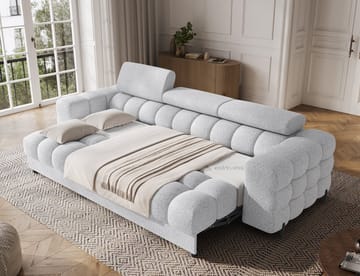 Festello 3-sits Bubblig Bäddsoffa - Coralline 01 - Möbler - Soffa - Bäddsoffa