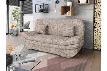 Figurelle 2-sits Rektangulär Bäddsoffa i Tyg - Flerfärgad|Beige - Möbler - Soffa - Bäddsoffa