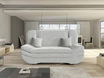 Figurelle 2-sits Rektangulär Bäddsoffa med Förvaring i Tyg - Grå - Möbler - Soffa - Bäddsoffa
