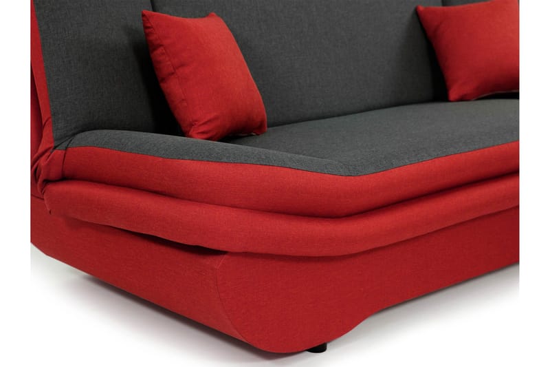 Figurelle 3-sits Längsbäddad Bäddsoffa 130x190 cm med Förvaring i Sammet - Grön - Möbler - Soffa - Bäddsoffa