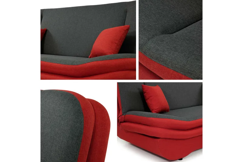 Figurelle Bäddsoffa 3-sits - Grå - Möbler - Soffa - Bäddsoffa