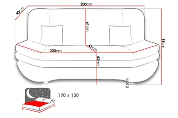 Figurelle Bäddsoffa - Möbler - Soffa - Bäddsoffa
