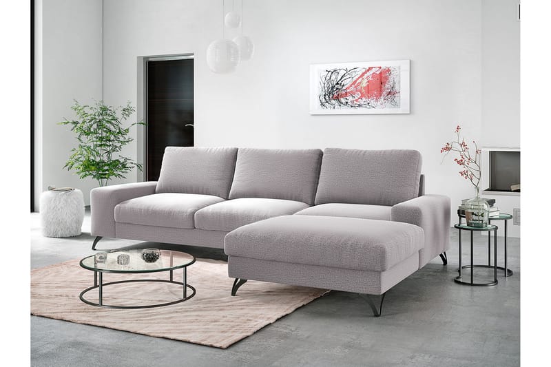 Flavio Divanbäddsoffa 292x141x91 cm - Grå - Möbler - Soffa - Bäddsoffa