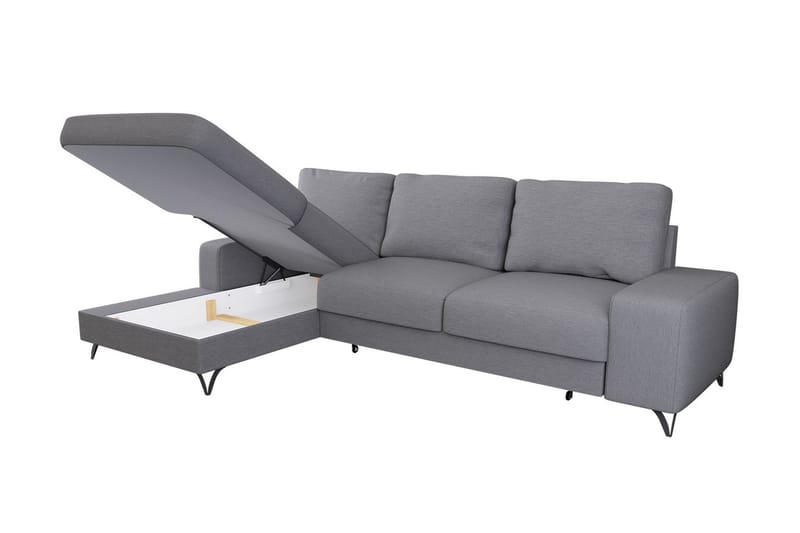 Flavio Divanbäddsoffa 300x94x91 cm - Grå - Bäddsoffa - Bäddsoffa divan