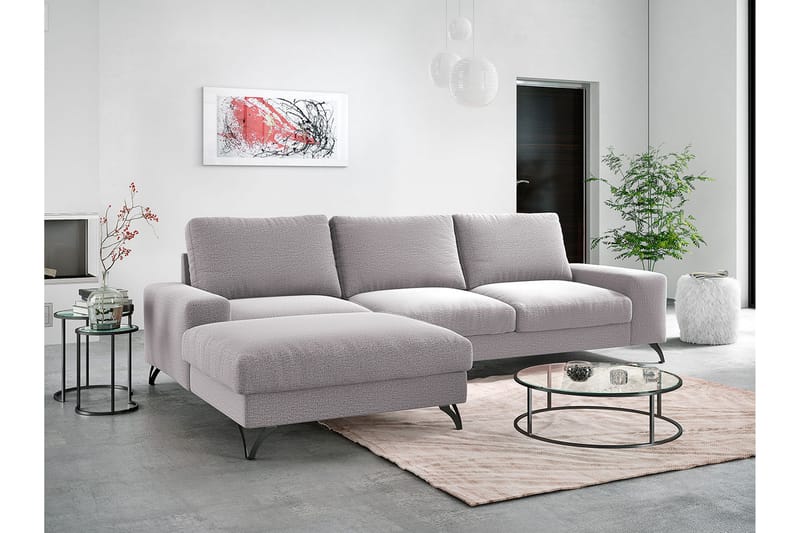 Flavio Divanbäddsoffa 300x94x91 cm - Grå - Bäddsoffa - Bäddsoffa divan