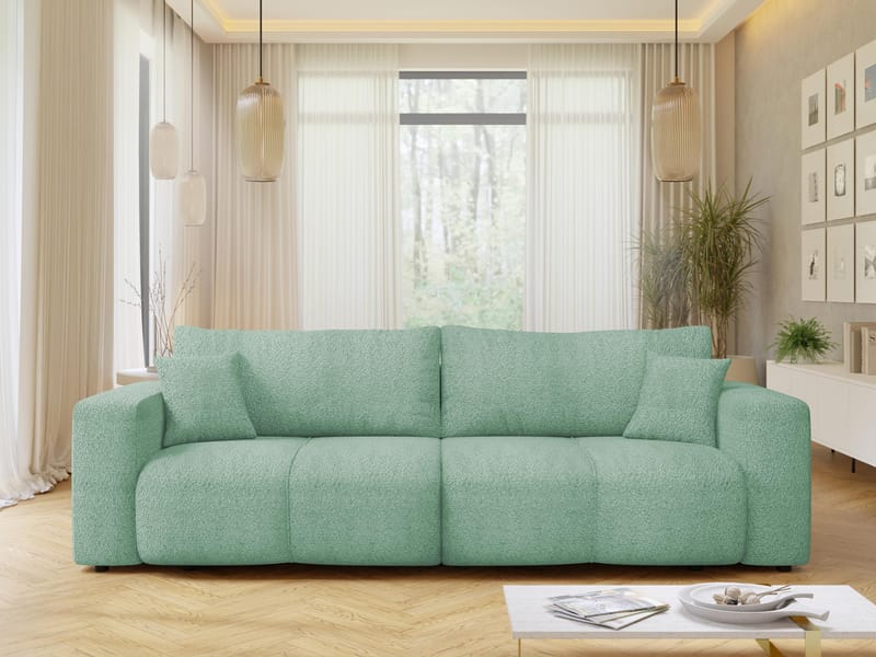 Flo Bäddsoffa 3-sits - Mintgrön - Möbler - Soffa - Bäddsoffa