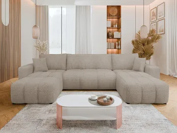Flo Bäddsoffa Dubbeldivan 4-sits - Beige - Möbler - Soffa - Bäddsoffa