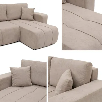 Flo Bäddsoffa Dubbeldivan 4-sits - Beige - Möbler - Soffa - Bäddsoffa