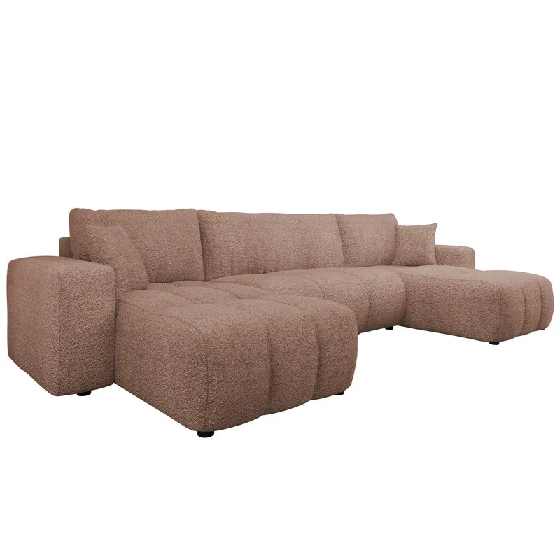 Flo Bäddsoffa Dubbeldivan 4-sits, Brun