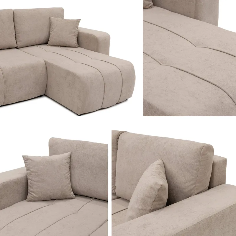 Flo Bäddsoffa Dubbeldivan 4-sits - Grå - Möbler - Soffa - Bäddsoffa