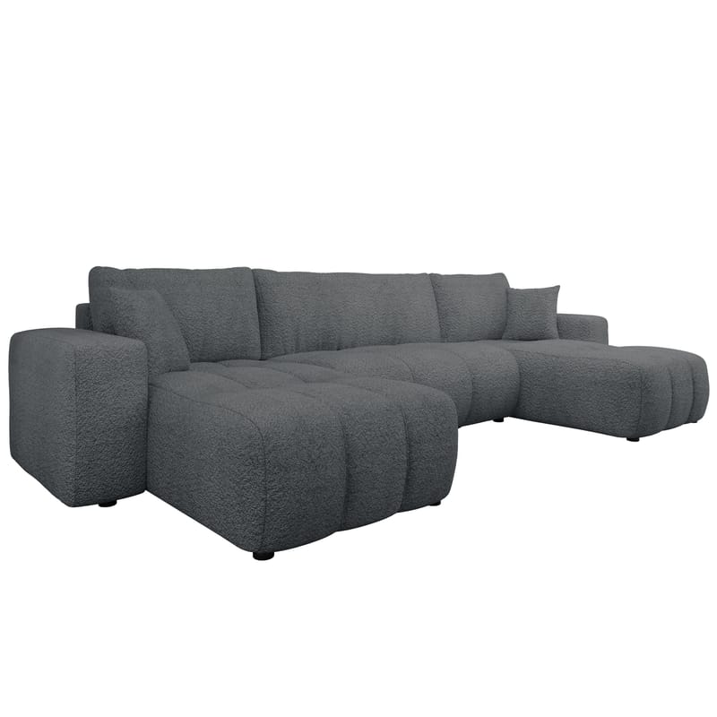 Flo Bäddsoffa Dubbeldivan 4-sits, Grå