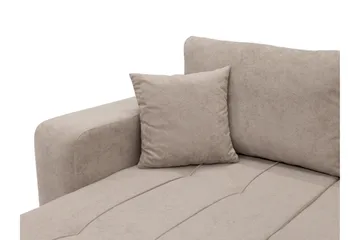 Flo Bäddsoffa Dubbeldivan 4-sits i Plysch - Vit - Möbler - Soffa - Bäddsoffa